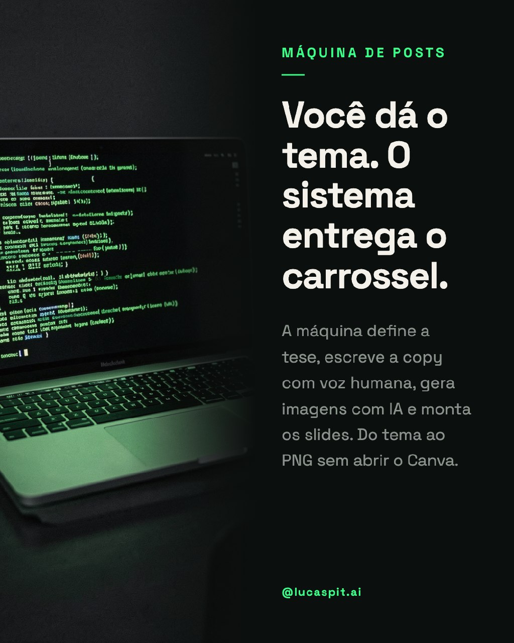 Slide 6 do carrossel gerado pela Máquina de Posts